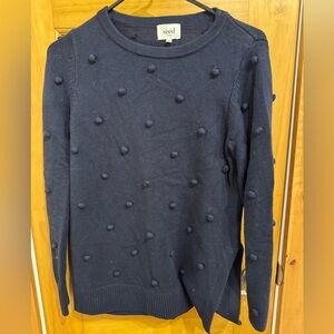 Seed Heritage Navy Pom Pom Sweater